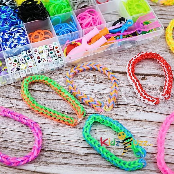 1200 LOOM RUBBER BANDS REFILL & S-CLIPS - MULTI COLOR MIX -FREE