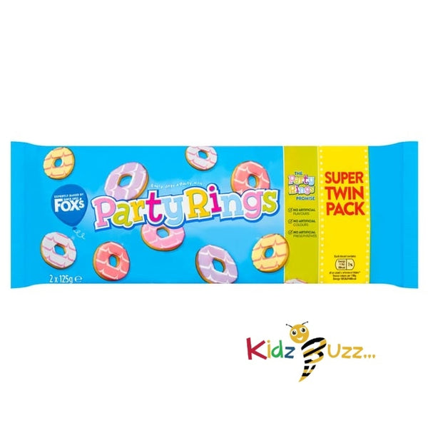 Fox's Party Rings Super Twin Pack 250g Pack Of 5