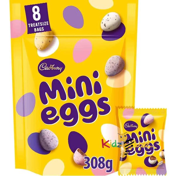 3 X Cadbury Mini Easter Eggs Bag 308g Family Pack- Treats for Adults and Kids