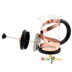 French Press Coffee Maker Copper 600ml - Trendy Coffee Maker