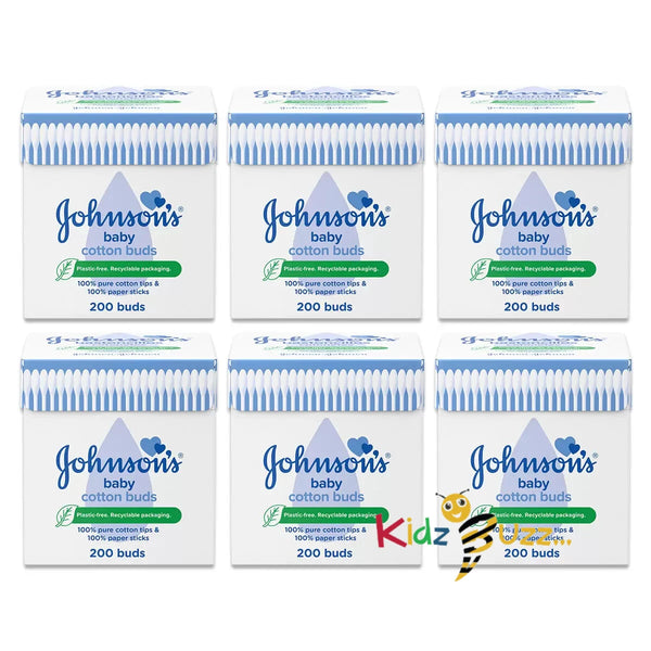 Johnson's Cotton Buds, 6 x 200 Pack