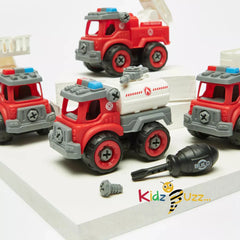 Assorted 4-Piece Friction Toy Car Set