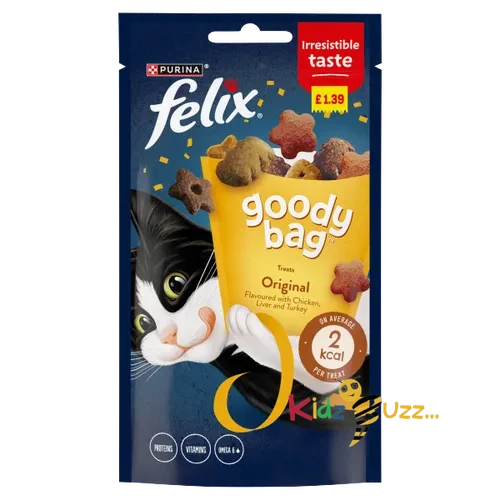 Felix Goody Bag Cat Treats Original Mix Pmp £1.39 60g X8