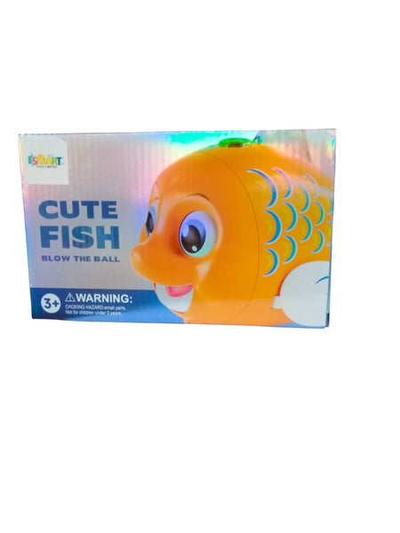 Cute Fish Toy for Kids with Bump & Go and Sound