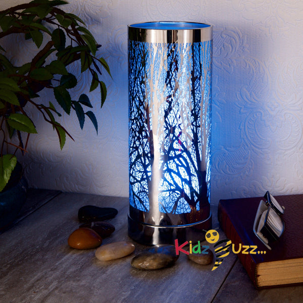 Colour Changing Wax Burner - Silver Tree Lamp