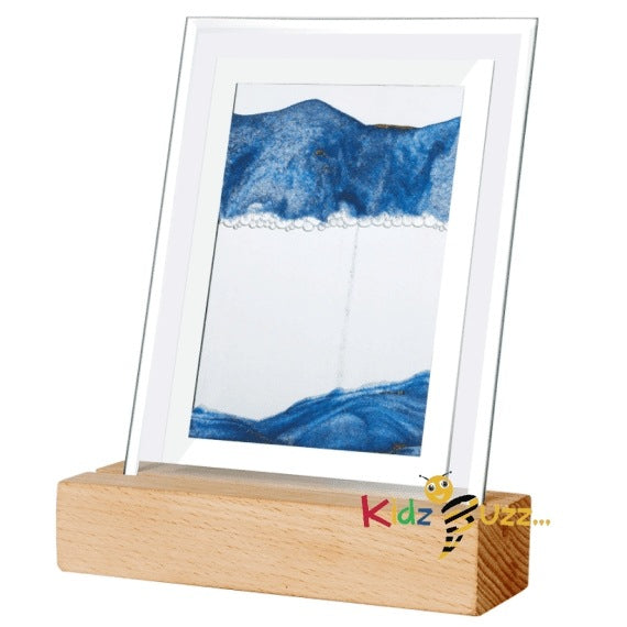 Moodscape Wooden Base Blue Sand Picture