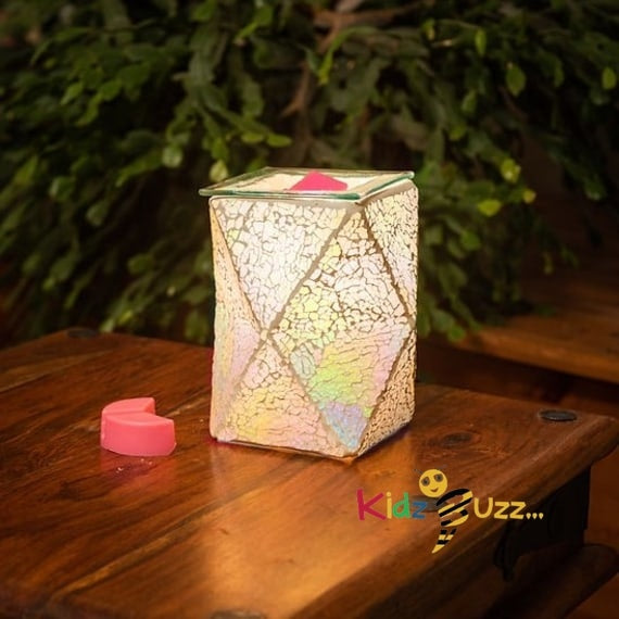 Pearl Crackle Geometric Wax Warmer