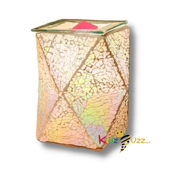 Pearl Crackle Geometric Wax Warmer