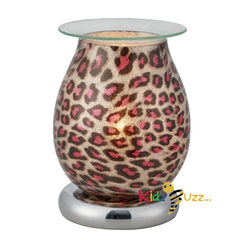 Beautiful Lamp Cerise With Silver Base