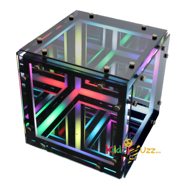3D Cube Infinity Lamp - 30cm LED Tape Lights Comprising 96 Lamp Beads