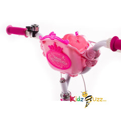 Huffy Disney Princess 14 Inch Girls Bike Pink For Ages 4-6 ft Rupunzel, Cinderalla and more