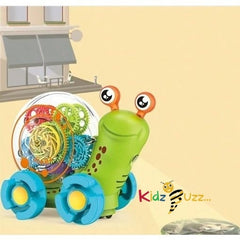 Gear Snail Music Toy For Kids - Bump & Go Toy