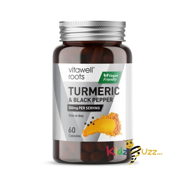 Vitawell Roots Turmeric & Black Pepper Capsules 60s