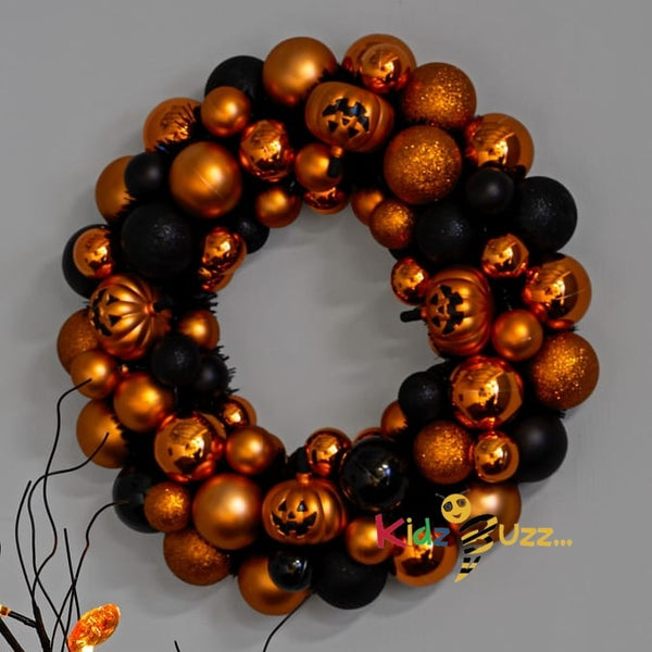 Haunted House Bauble Wreath