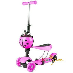 3 in 1 Kids Child Scooter 3 Wheel Toddler Beginner Kick Scooters