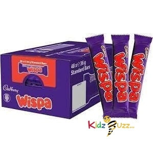 Wispa Milk Chocolate 36g Pack of 48 48 Bars 1 Box