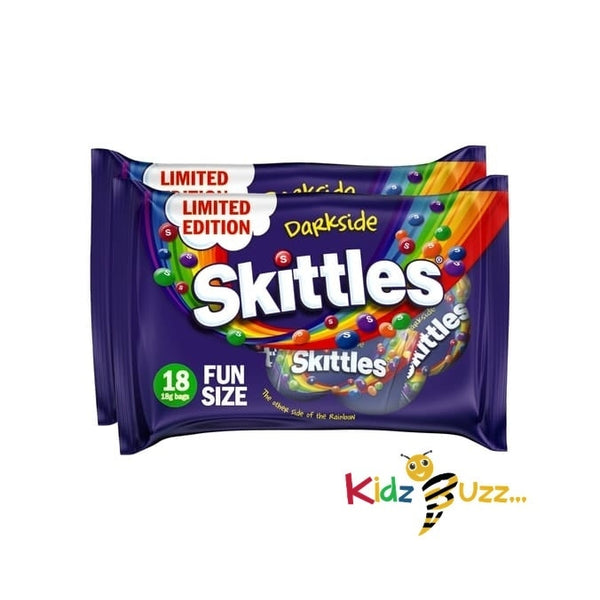 Skittles Limited Edition Darkside Sweets Fun Size Bags Multipack 324g x4