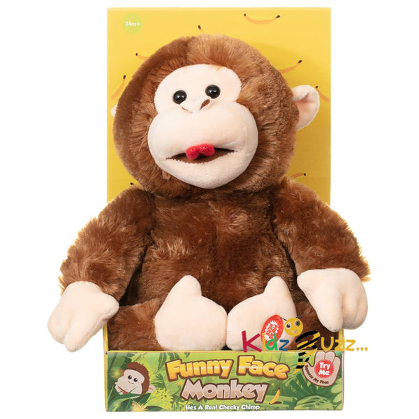 Funny Face Monkey Electronic Soft Playing Comfort Sleeping Style Toy