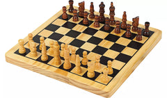 Chad Valley Wooden Chess and Draughts Board Game