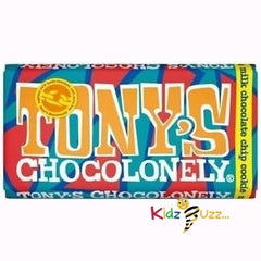 Tony's Chocolonely Milk Chocolate Chip Cookie Chocolate Bar 180G