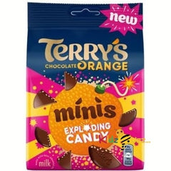 Chocolate Orange Bundle With Terry's Chocolate Orange Mini's Exploding Candy 105g 4 Pack