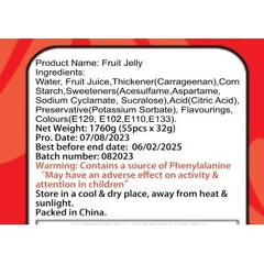 Tasty Juice Fruity Jellies Fruit Pops Halal Jelly Fruit Shaped - kidzbuzzz