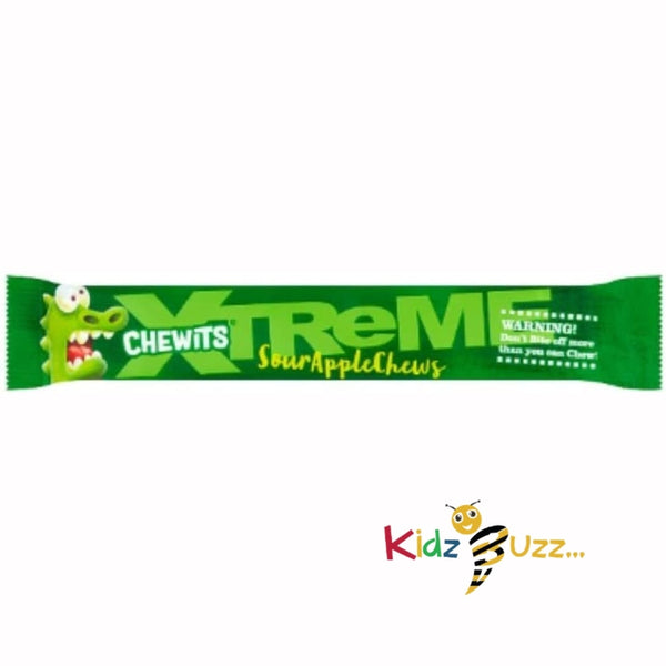 Chewits Xtreme Sour Apple Stick 34G X 24