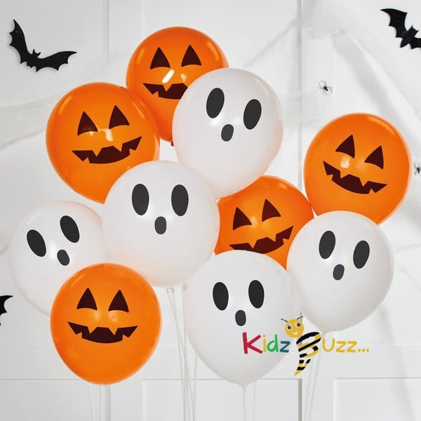 Featuring haunting ghost and pumpkin designs these spooky Balloons Pack Of 2