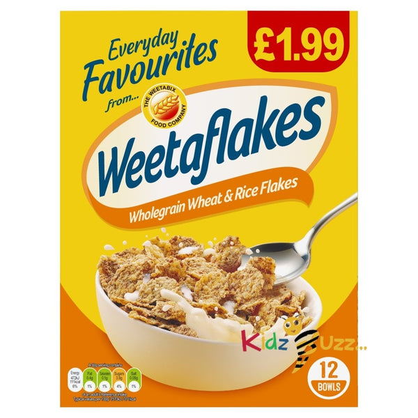 Weetabix Weetaflakes Wholegrain Wheat & Rice Flakes 375g X 6