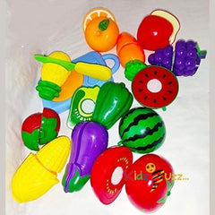 Plastic Fruit & Vegetables Cutting Toys For Kids