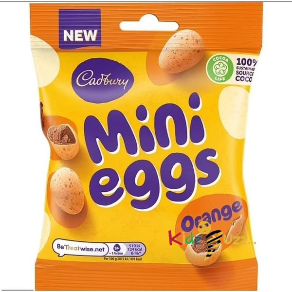 Cadbury Orange Mini Eggs 80g Bags x 24 Bags