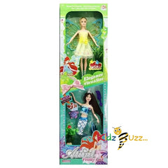 Anbibi Pretty Doll-Set of dolls Fairy and Mermaid 2 dolls in a set