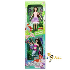 Anbibi Pretty Doll-Set of dolls Fairy and Mermaid 2 dolls in a set