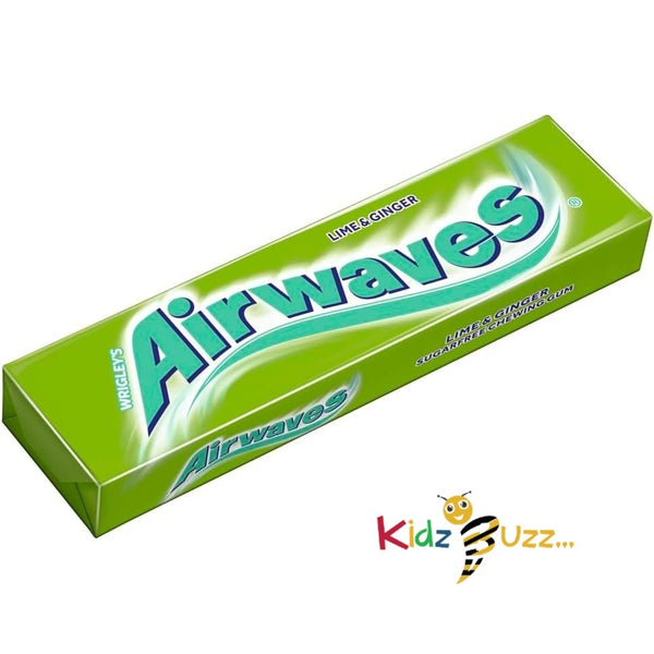 Wrigley's Airwaves Lime & Ginger Chew gum -14g, Lime & Ginger Chewing Gum Sugarfree Healthy Teeth & Gums