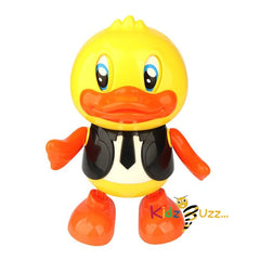 Duck Gentleman Toy for Kids with Flashing Lights and Musical Sounds