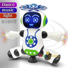 Electronic Dancing Robot with 3D Lights and Music- Funny Toy