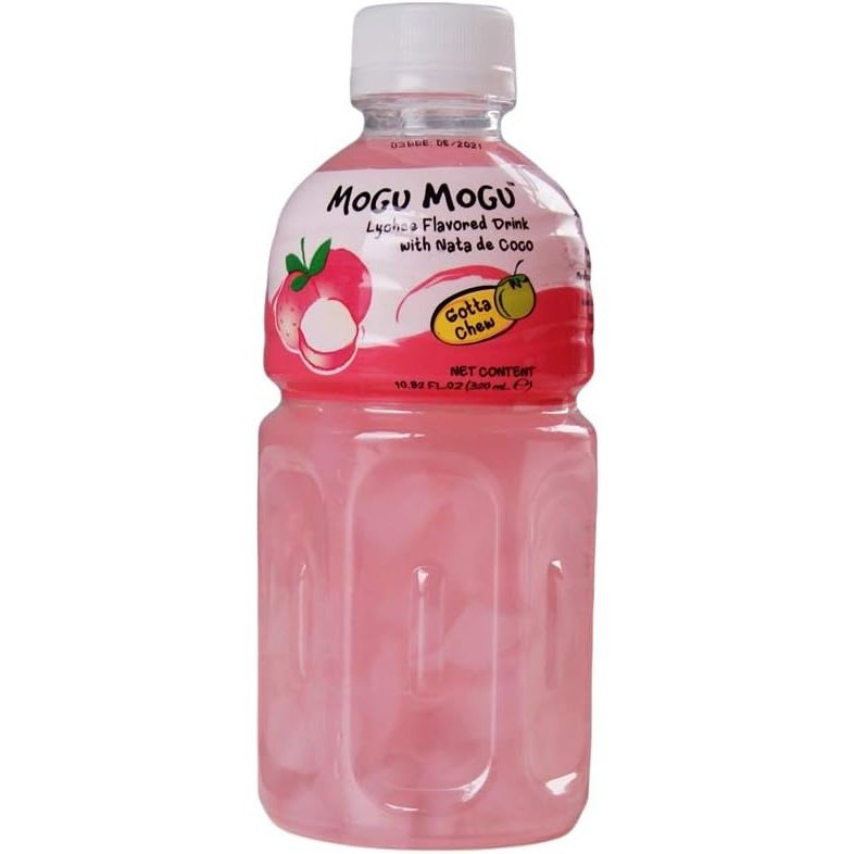 Mogu Mogu Juice with Nata De Coco, Coconut, 12 Pound (Pack of 6)