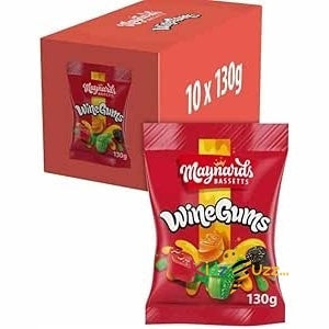 Maynards Bassetts Wine Gums 10 bags x 130g Pmp 1.35£