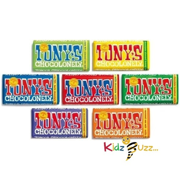 Mixed Tony's Chocolonely Chocolate 7 x 180g Bars Tasty And Twisty PACK OF 7