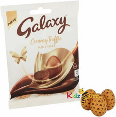 12 X Galaxy Mini Easter Eggs- Galaxy Truffles Milk Chocolate Easter Mini Eggs Bag 74g