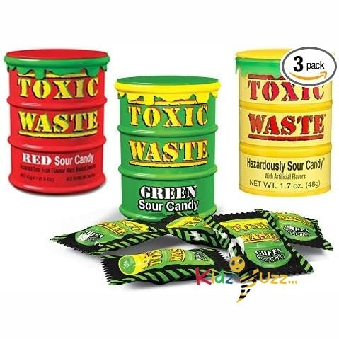 Toxic Waste Mix 42g Each- Green, Red & Yellow 6 Tubs