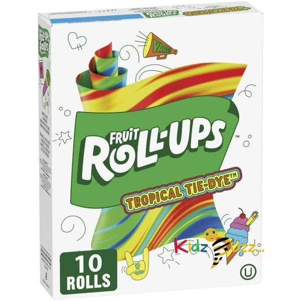 2 X Fruit Roll ups Tropical Tie Dye 141g 10 rolls