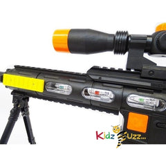 M4A1 Conquer Flash Gun Toy Gun-With Shooting Sounds And LED Lights - 83CM