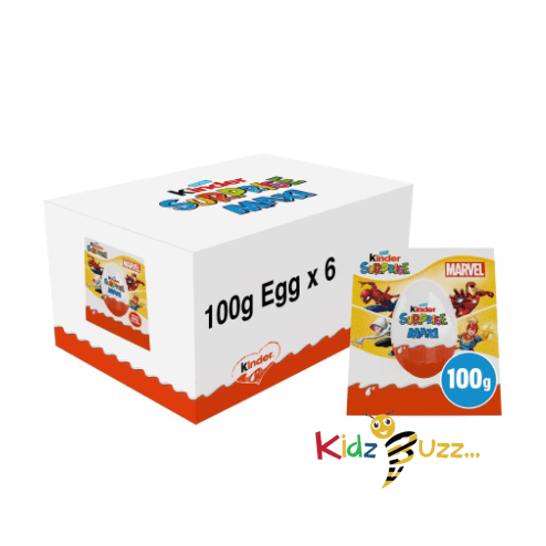 Kinder Surprise Easter Egg 100G (Pack Of 6) Perfect Easter Gift For Kids, Friends , Family