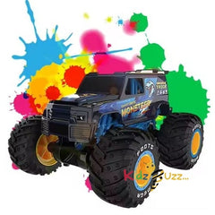 R/C Stunt Monster Jeep With Front & Back Wheels Toys