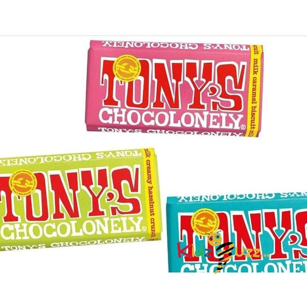 Tony's Chocolonely The New Classics 3 x 180g - 3 New Classic Flavours - Chocolate Bar - Fairtrade ChocolateTony's Chocolonely The New Classics 3 x 180g - Chocolate Bar Pack of 3