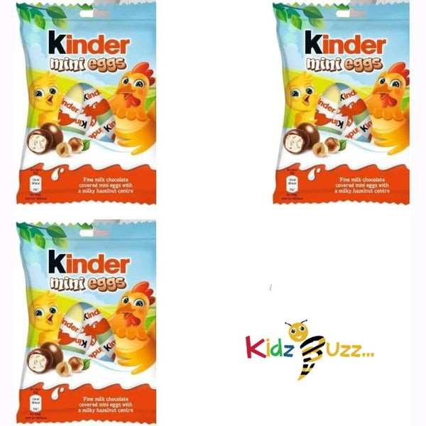 Kinder Mini Eggs Pouch, 75g - Pack Of 10