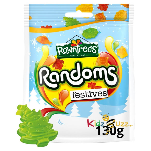 Rowntrees Randoms Festive Pouch 130g X 3