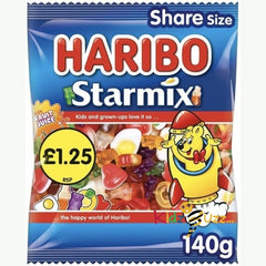 Haribo Starmix Bag 12 x 154g Bags Fruit Flavoured Gummy Jelly Sweets Candy