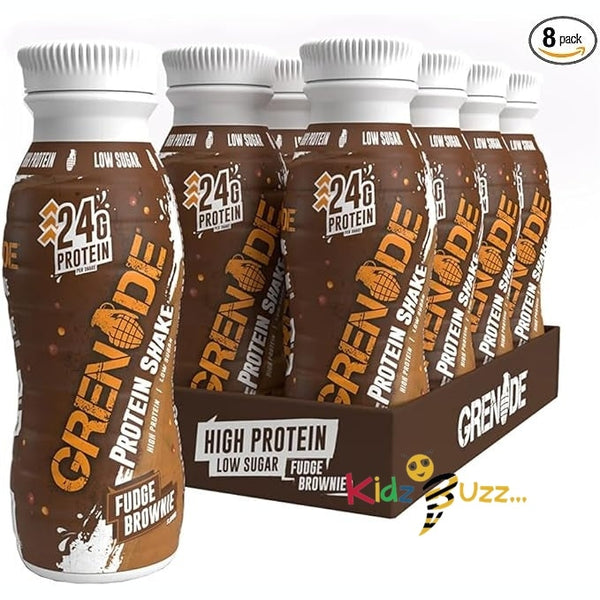 Grenade High Protein Shake, 8 x 330 ml - Fudge Brownie